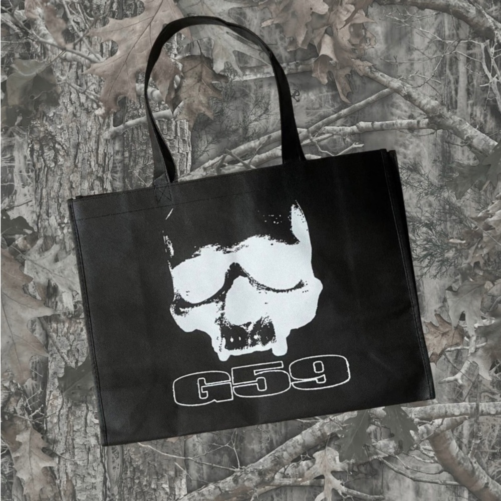 💀Official G59 records skull tote bag💀